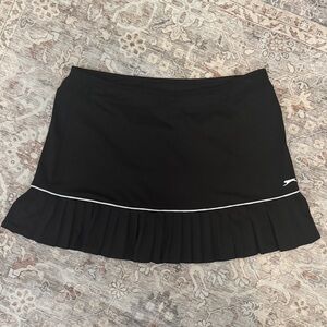 Slazenger Black Mini Skirt with White Trim